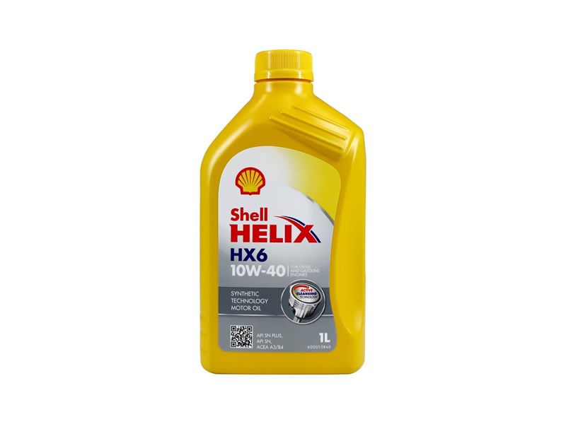 殼牌 合成機(jī)油 黃喜力HX6 10W-40 SN級 1L裝