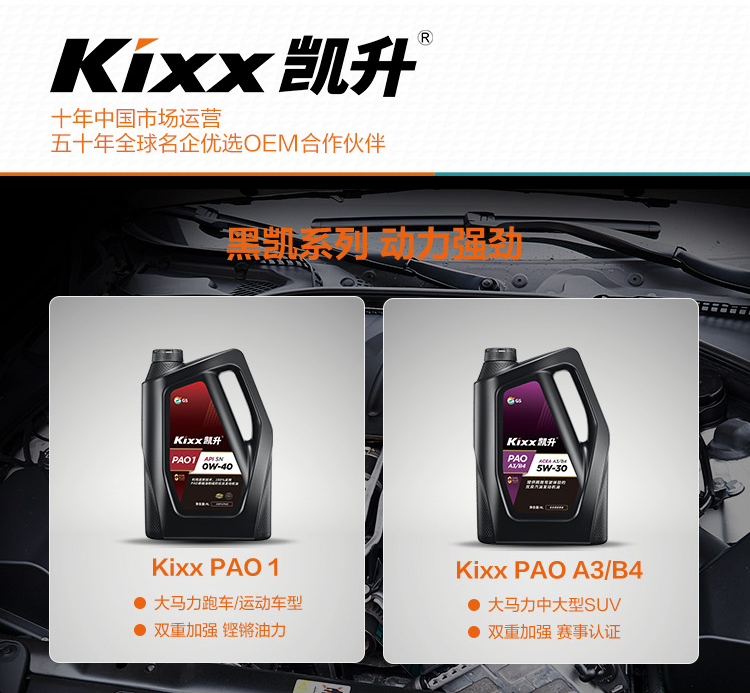GS (Kixx) 凱升PAO全合成機(jī)油 5W-30 C3級(jí) 黑凱系列 4L-第9張圖片-鄭州市冠恒貿(mào)易有限公司【官方網(wǎng)站】-車(chē)用潤(rùn)滑油服務(wù)專(zhuān)家